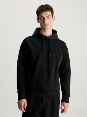 Calvin Klein Sudadera Acid Wash Hoodie Black Negra Hombre