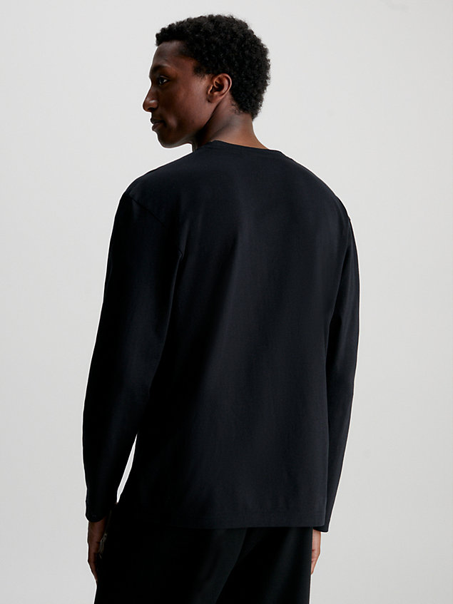 camiseta de manga larga black de hombre calvin klein