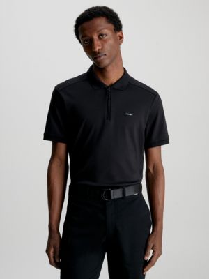 Men's zip shop up polo shirts