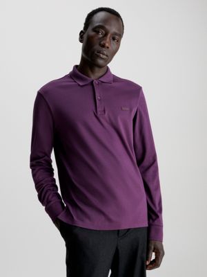 Italian long shop sleeve polo shirts