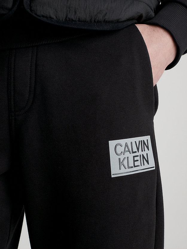 CK BLACK Pantalon de jogging en coton bio for men CALVIN KLEIN