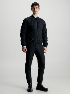 Calvin klein deals quilted bomber jacket