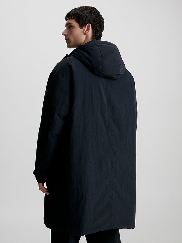 black down parka coat for men calvin klein