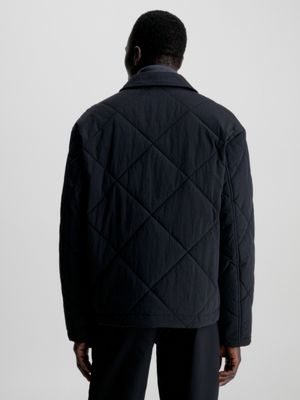 Mens quilted clearance overshirt