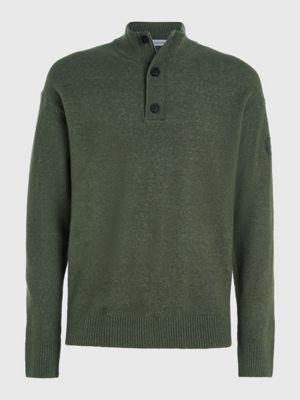 Button Neck Jumper Calvin Klein® K10K111960LLP