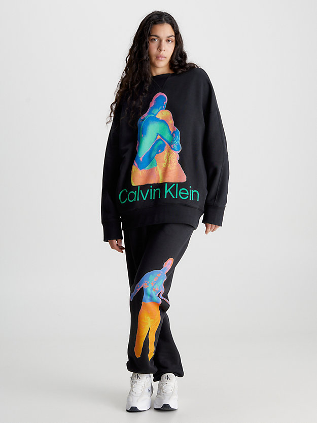 black beauty unisex printed sweatshirt - ck standards for men calvin klein