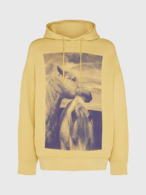 fresh sproat unisex relaxed printed hoodie - ck standards for men calvin klein
