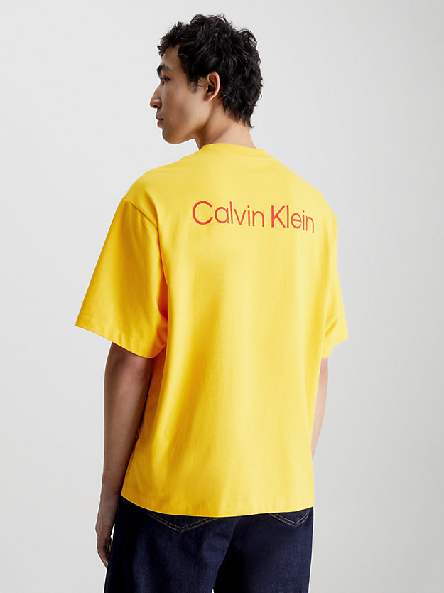 SPECTRA YELLOW T-shirt relaxed unisexe imprimé - CK Standards for men CALVIN KLEIN