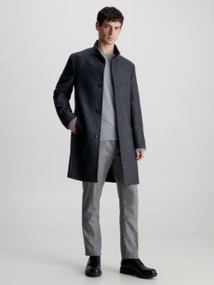 Wool Funnel Neck Coat Calvin Klein® | K10K112048PKH