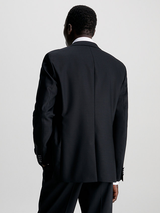 black slim tuxedo blazer for men calvin klein