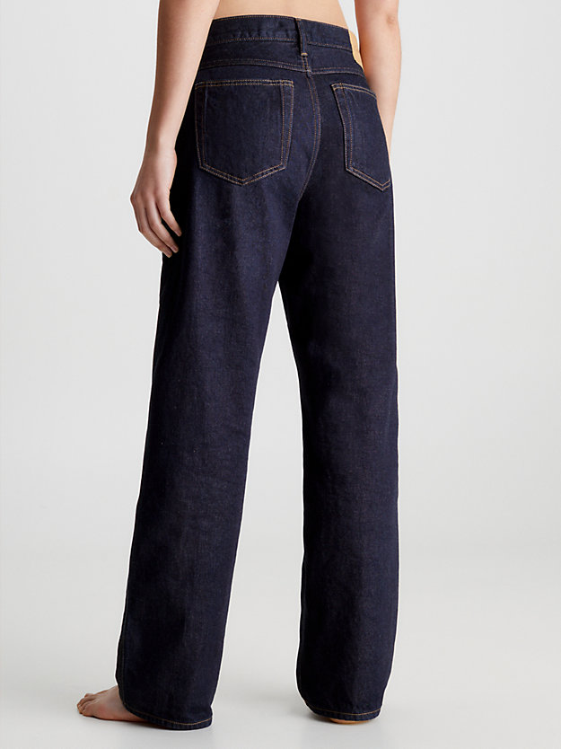 straight jeans unisex cimosati - ck standards denim da uomo calvin klein