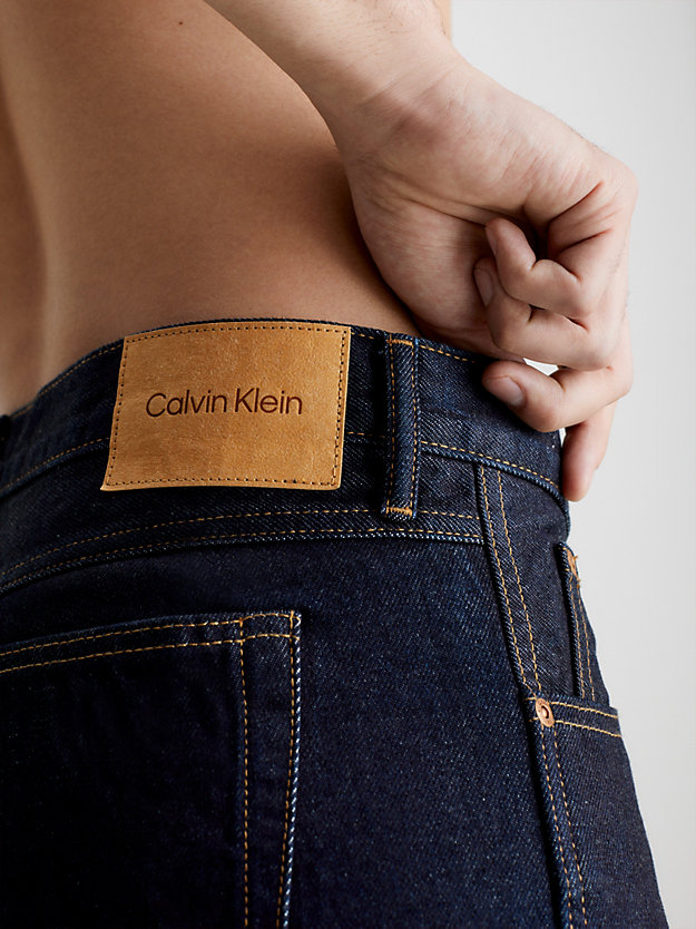 denim unisex straight selvedge jeans – ck standards für herren - calvin klein