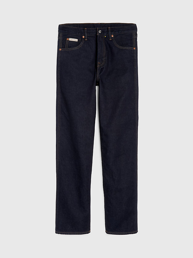 denim unisex straight selvedge jeans - ck standards for men calvin klein