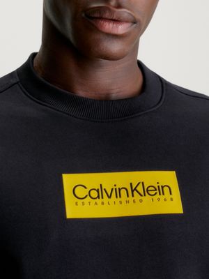 Mens black outlet calvin klein sweatshirt