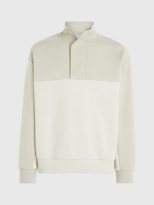 Embossed Zip Neck Sweatshirt Calvin Klein® | K10K112253LEB