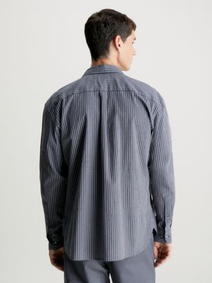 Relaxed Slub Cotton Stripe Shirt Calvin Klein®