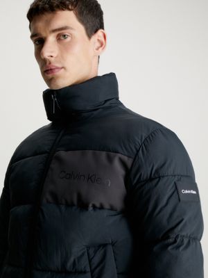 Men's nylon puffer on sale jacket