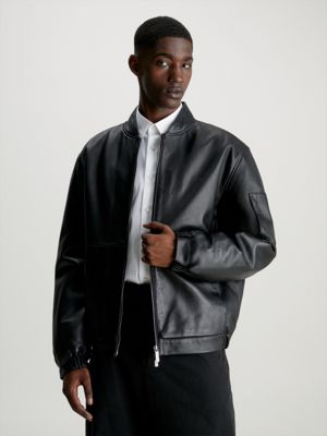 Ck men's hotsell leather jacket