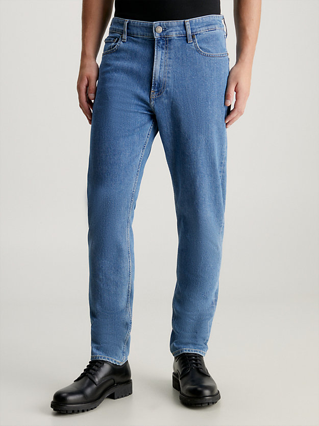 denim medium tapered jeans for men calvin klein