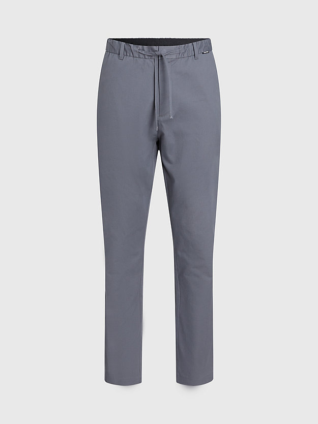 iron gate cotton twill tapered joggers for men calvin klein