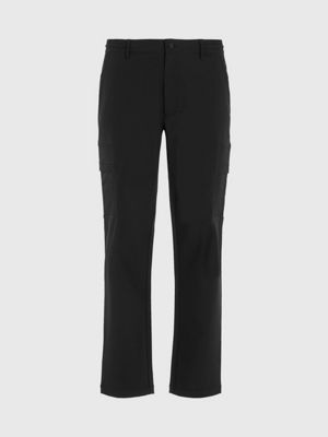 TECH STRETCH CARGO PANTS - BLACK