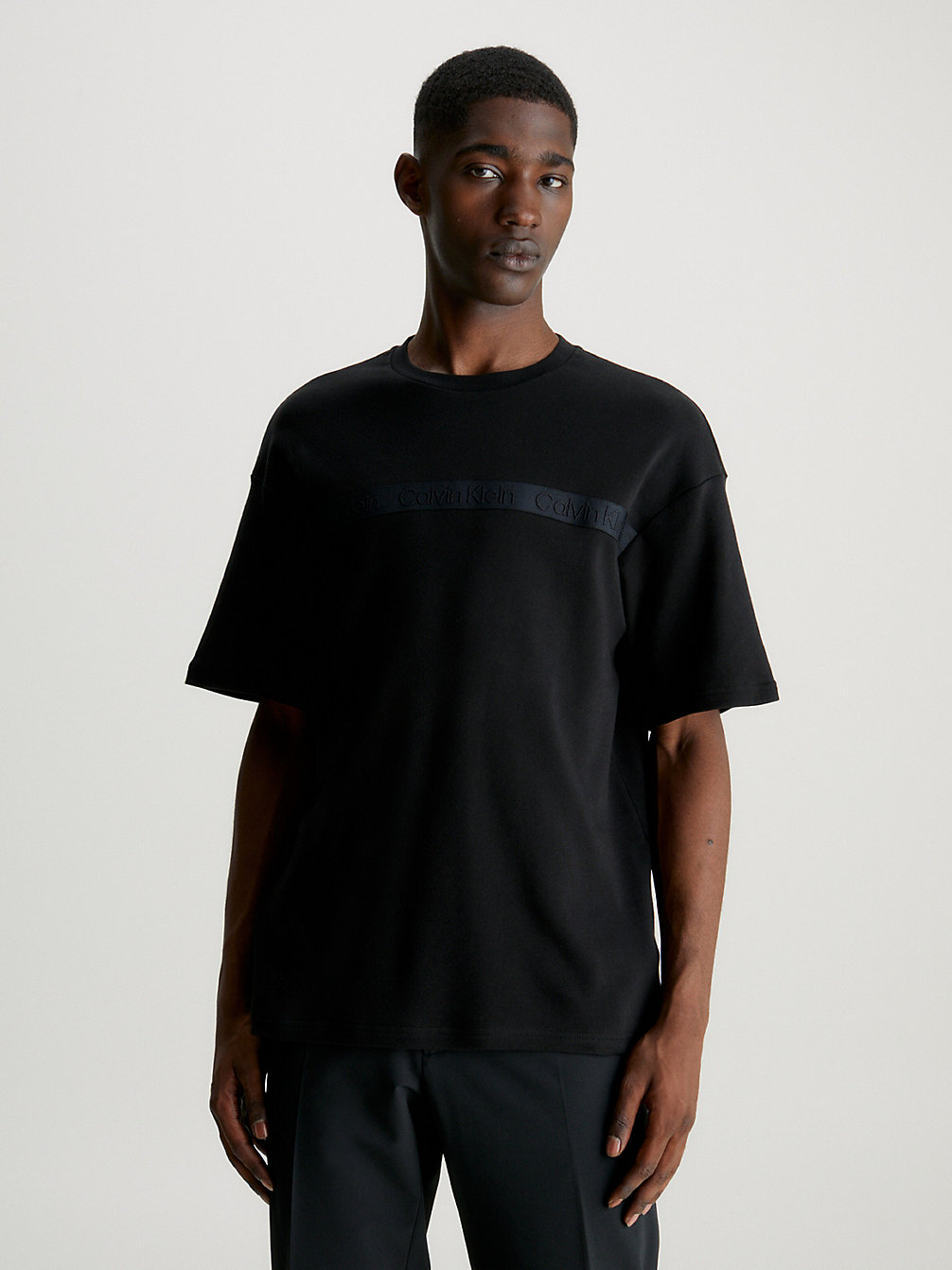 CK BLACK > T-Shirt Met Logo Tape > undefined heren - Calvin Klein