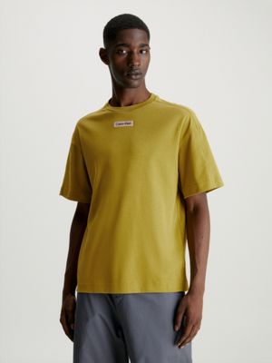 Calvin klein deals yellow t shirt