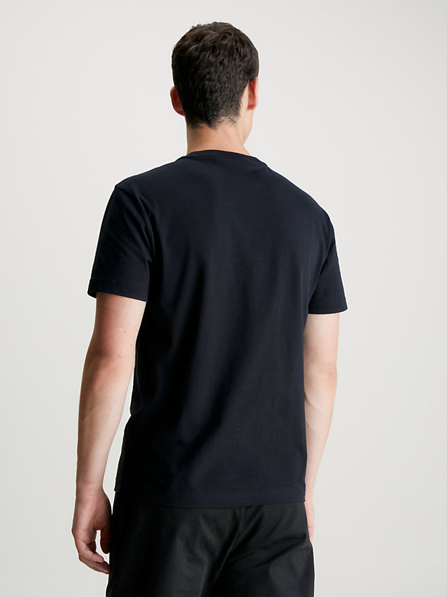 camiseta de camuflaje con logo black de hombre calvin klein