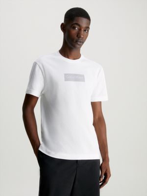 Calvin Klein Waffle Long Sleeve Badge Tee Shirt - Detail Menswear