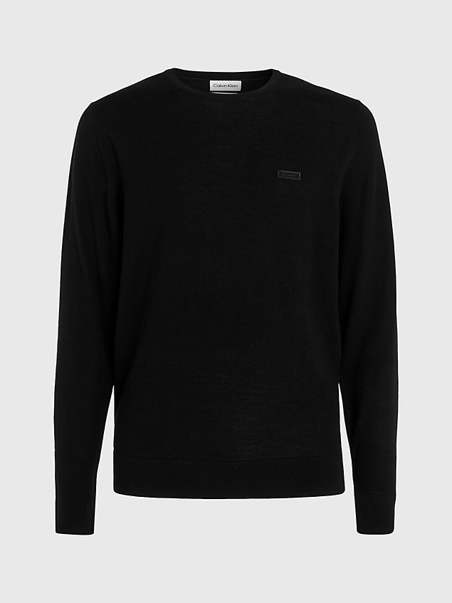 black zestaw prezentowy ze swetrem z wełny merynosa dla mężczyźni - calvin klein