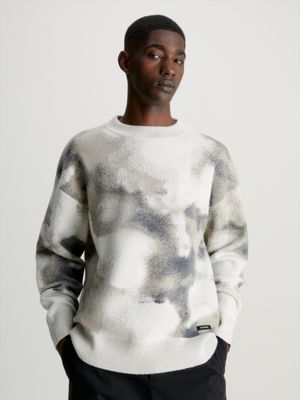 Calvin klein jumper hot sale mens white