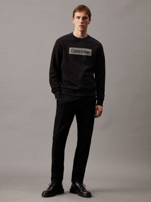 Calvin klein black sweatshirt cheap mens