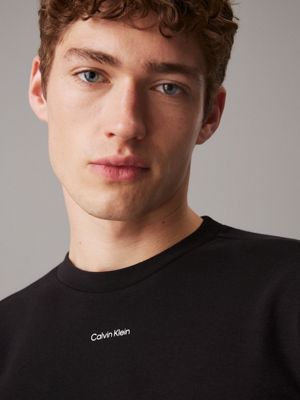 ck black logo t-shirt for men calvin klein