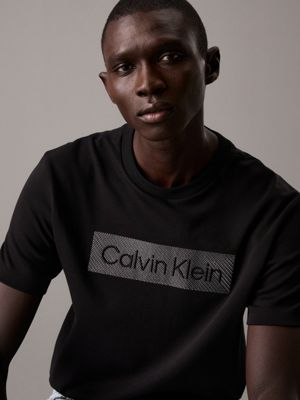 ck black logo t-shirt for men calvin klein