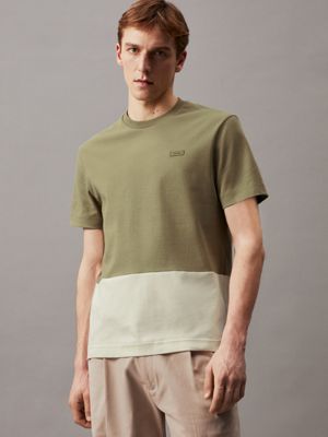 Calvin klein best sale khaki t shirt