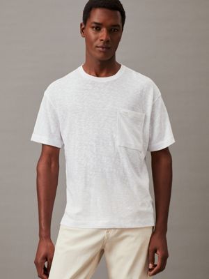 Slubjersey T shirt met zak Calvin Klein K10K112530YAF