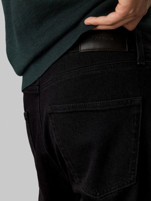 denim black tapered jeans for men calvin klein