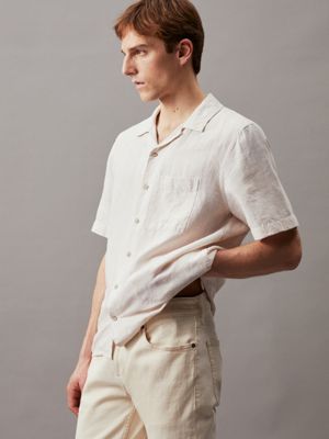 Calvin klein hotsell linen shirt