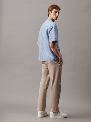 Linen Cotton Striped Shirt Calvin Klein®