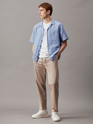 Calvin klein best sale linen shirt