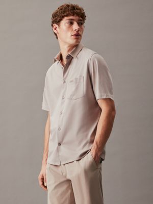 Calvin klein men's on sale short sleeve shirts