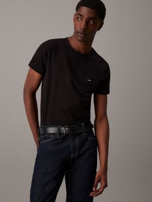 black slim t-shirt for men calvin klein