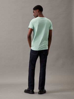 CALVIN KLEIN Mens Graphic T-Shirt Top Medium Grey Cotton