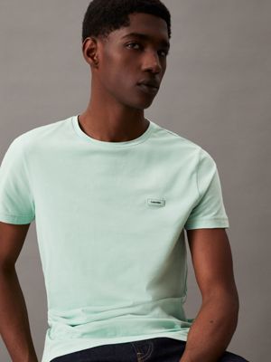 lichen slim stretch t-shirt for men calvin klein