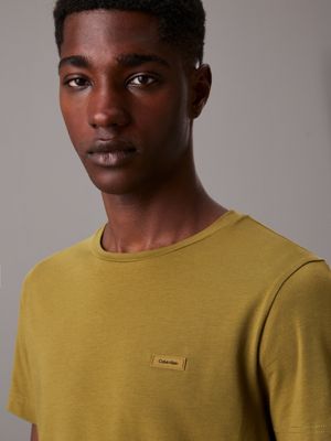 t-shirt slim lizard da uomini calvin klein