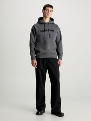 Mens grey calvin store klein hoodie