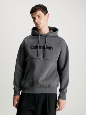 Calvin Klein Performance Waffle High Low Hoodie Polar Gray Size 1X $80
