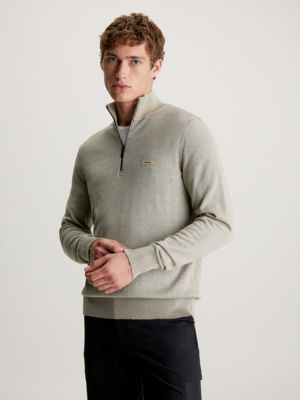 Calvin klein clearance mens zipper sweater