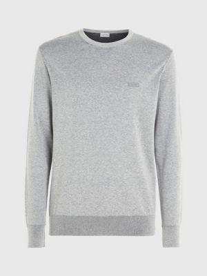 Calvin klein best sale grey jumper mens