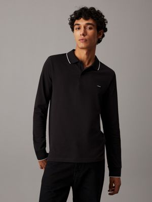 Men's long sleeve outlet polo shirts with collar